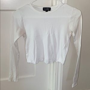 topshop white long sleeve